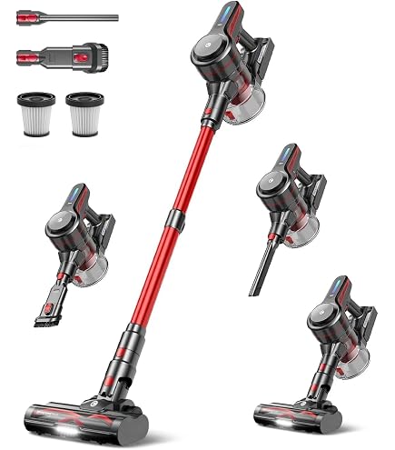 Amazon.com - Hearten Cordless Stick Vacuum Lightweight Cleaner 45